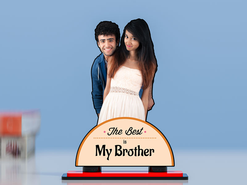 Custom The Best is My Brother Miniature Photo Stand Design