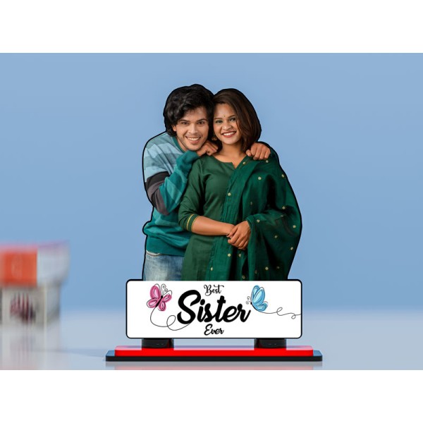 Best Sister Ever Miniature Photo Stand Design