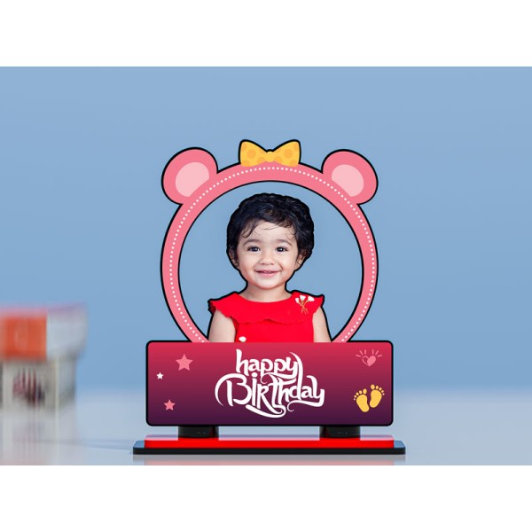 Happy Birthday Miniature Photo Stand Design