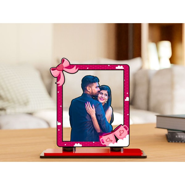 Gift Wrap Styled Couple Miniature Photo Stand Design