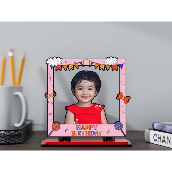 Happy Birthday Celebrations Miniature Photo Stand Design