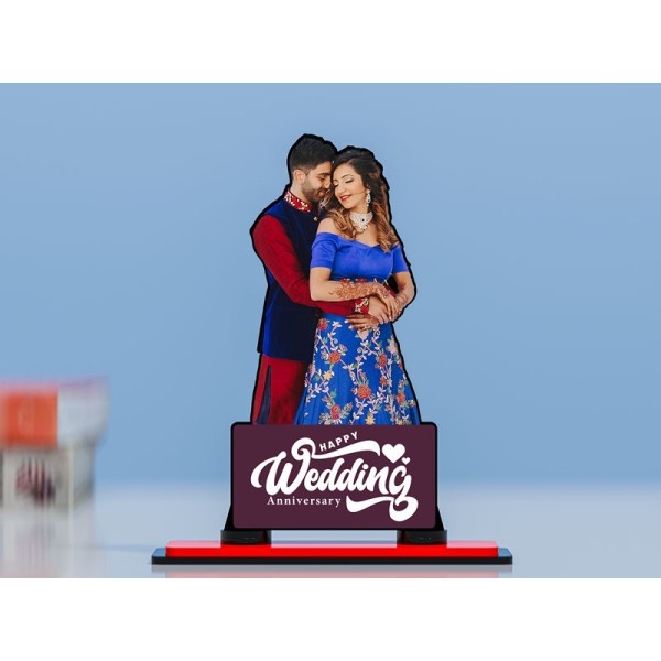Happy Wedding Anniversary Miniature Photo Stand Design