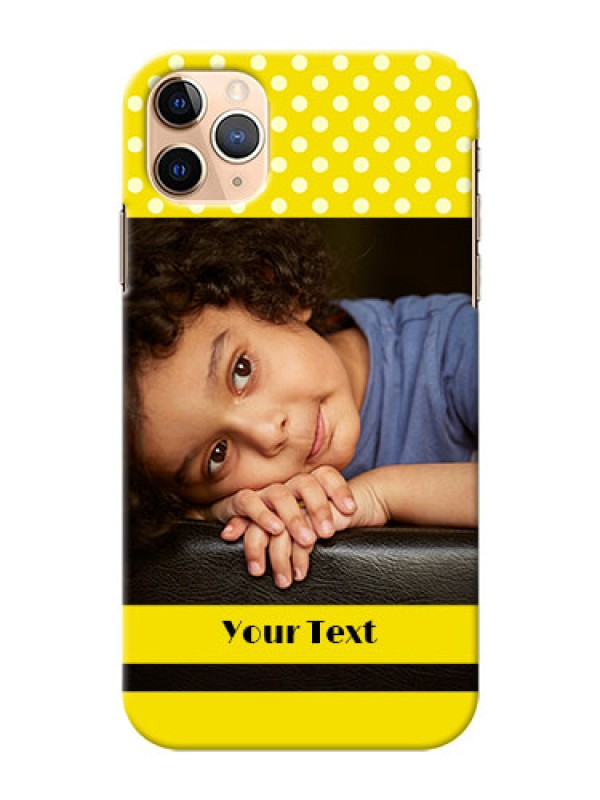 Custom Iphone 11 Pro Max Custom Mobile Covers: Bright Yellow Case Design