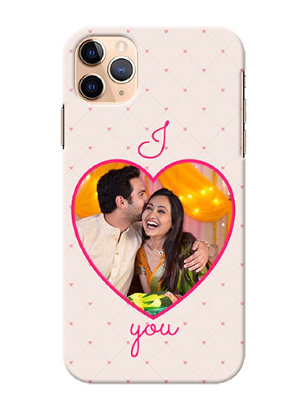 Custom Iphone 11 Pro Max Personalized Mobile Covers: Heart Shape Design