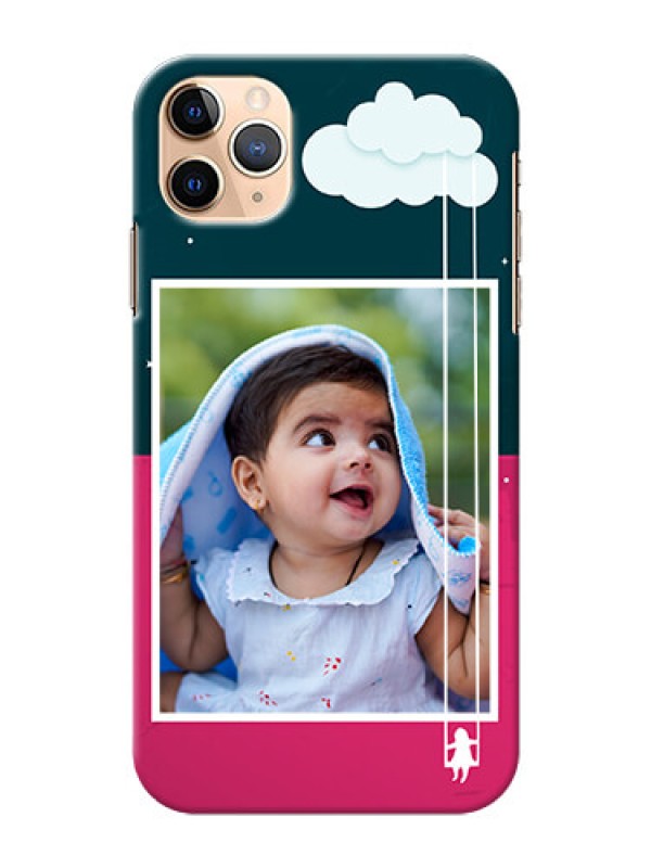 Custom Iphone 11 Pro Max custom phone covers: Cute Girl with Cloud Design