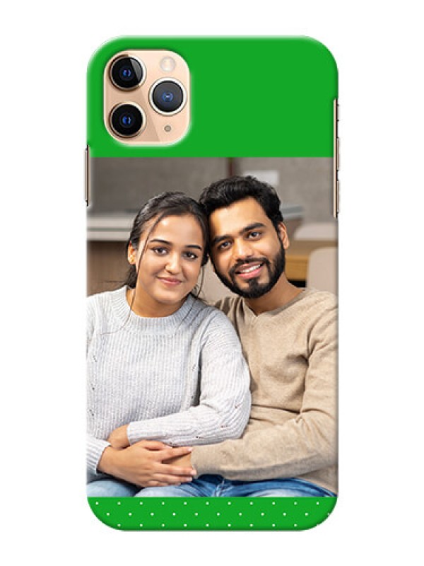 Custom Iphone 11 Pro Max Personalised mobile covers: Green Pattern Design
