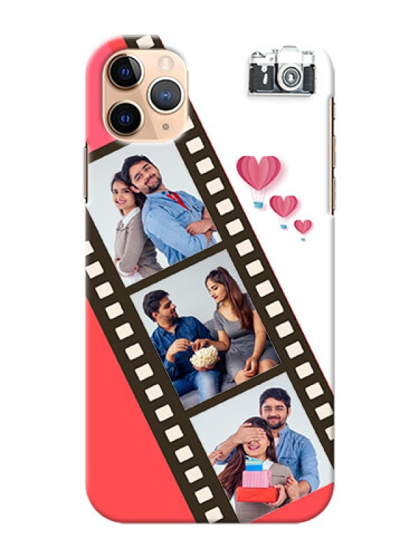 Custom Iphone 11 Pro Max custom phone covers: 3 Image Holder with Film Reel