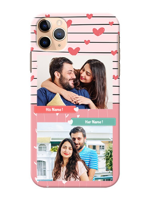 Custom Iphone 11 Pro Max custom mobile covers: Photo with Heart Design
