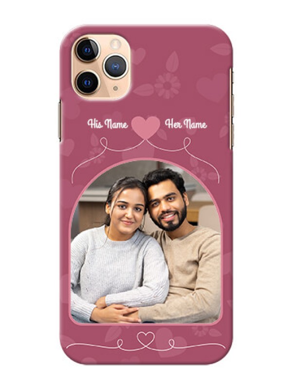 Custom Iphone 11 Pro Max mobile phone covers: Love Floral Design