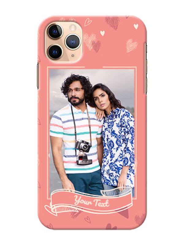Custom Iphone 11 Pro Max custom mobile phone cases: love doodle art Design