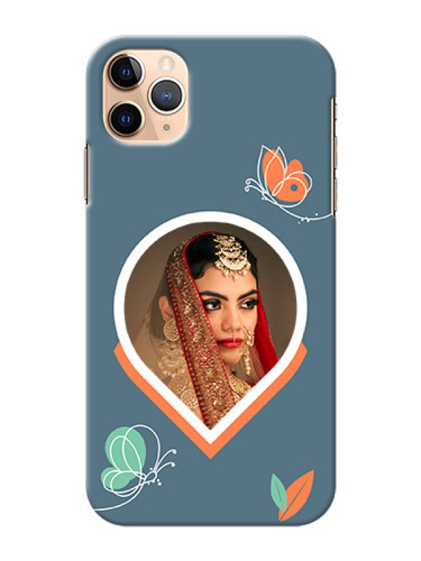 Custom iPhone 11 Pro Max Custom Mobile Case with Droplet Butterflies Design