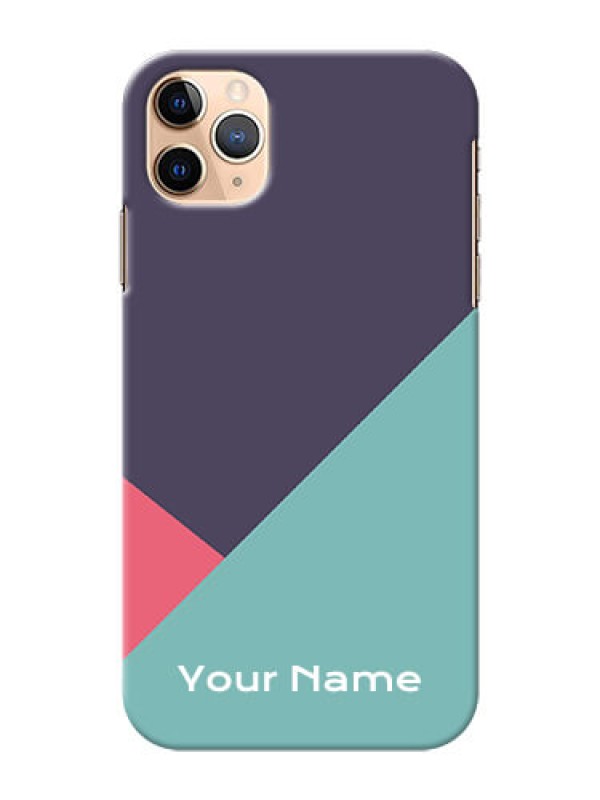 Custom iPhone 11 Pro Max Custom Phone Cases: Tri Color abstract Design