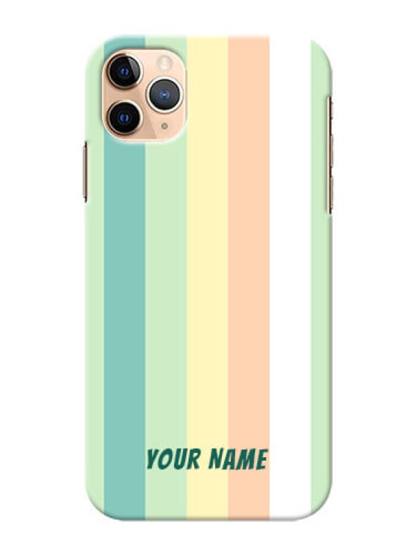 Custom iPhone 11 Pro Max Back Covers: Multi-colour Stripes Design