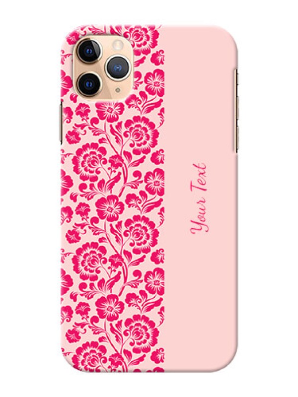 Custom iPhone 11 Pro Max Phone Back Covers: Attractive Floral Pattern Design