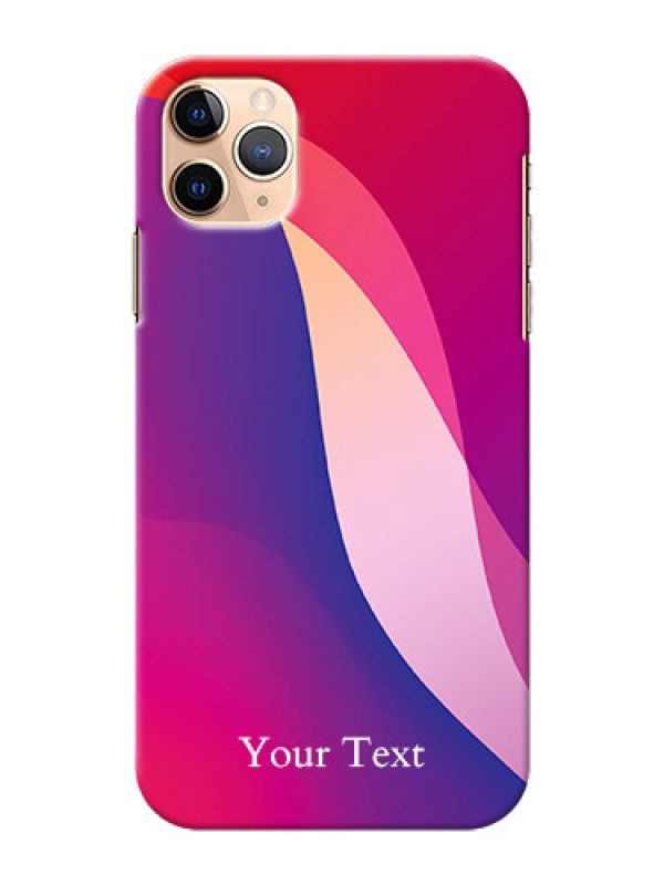 Custom iPhone 11 Pro Max Mobile Back Covers: Digital abstract Overlap Design