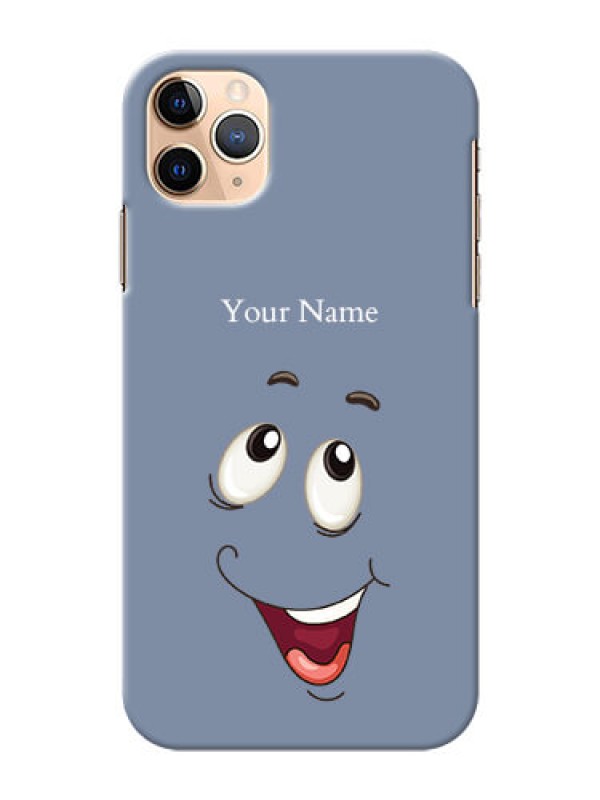 Custom iPhone 11 Pro Max Phone Back Covers: Laughing Cartoon Face Design