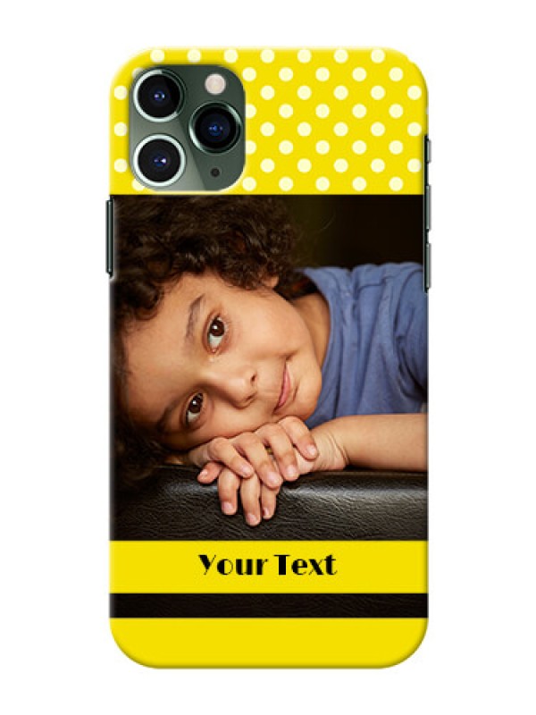 Custom Iphone 11 Pro Custom Mobile Covers: Bright Yellow Case Design