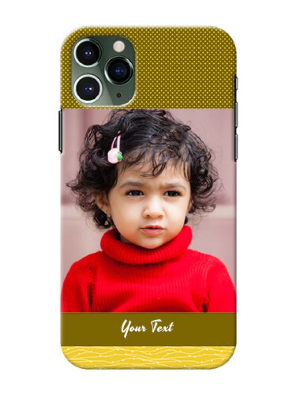 Custom Iphone 11 Pro custom mobile back covers: Simple Green Color Design