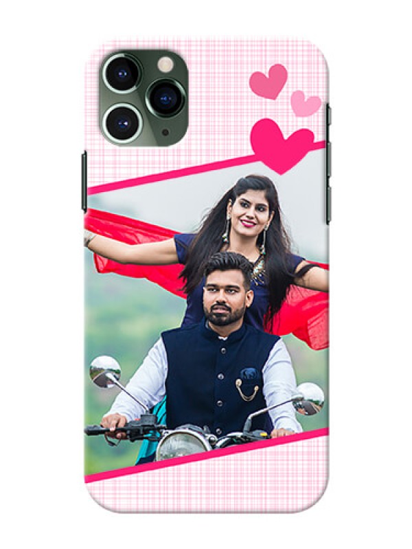 Custom Iphone 11 Pro Personalised Phone Cases: Love Shape Heart Design