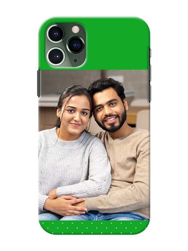 Custom Iphone 11 Pro Personalised mobile covers: Green Pattern Design