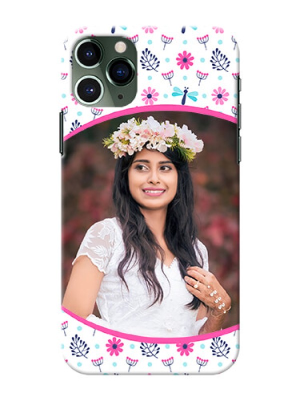 Custom Iphone 11 Pro Mobile Covers: Colorful Flower Design