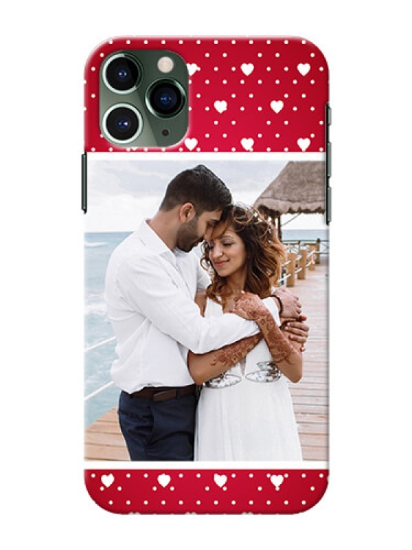 Custom Iphone 11 Pro custom back covers: Hearts Mobile Case Design