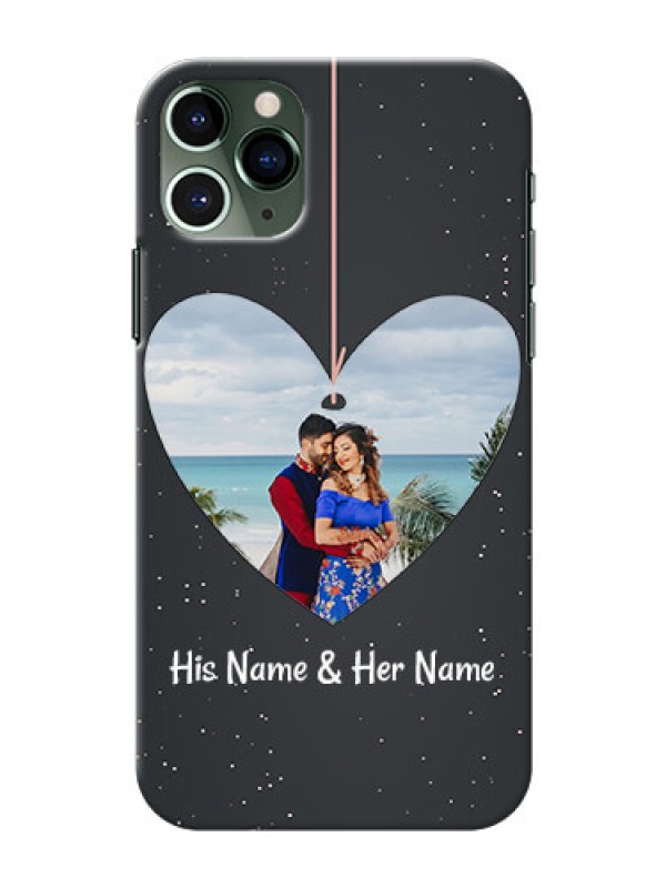Custom Iphone 11 Pro custom phone cases: Hanging Heart Design