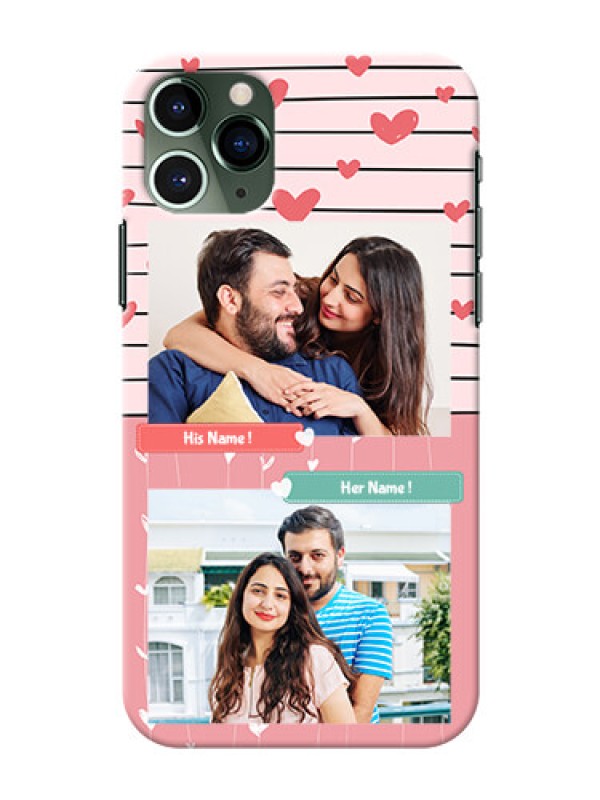 Custom Iphone 11 Pro custom mobile covers: Photo with Heart Design