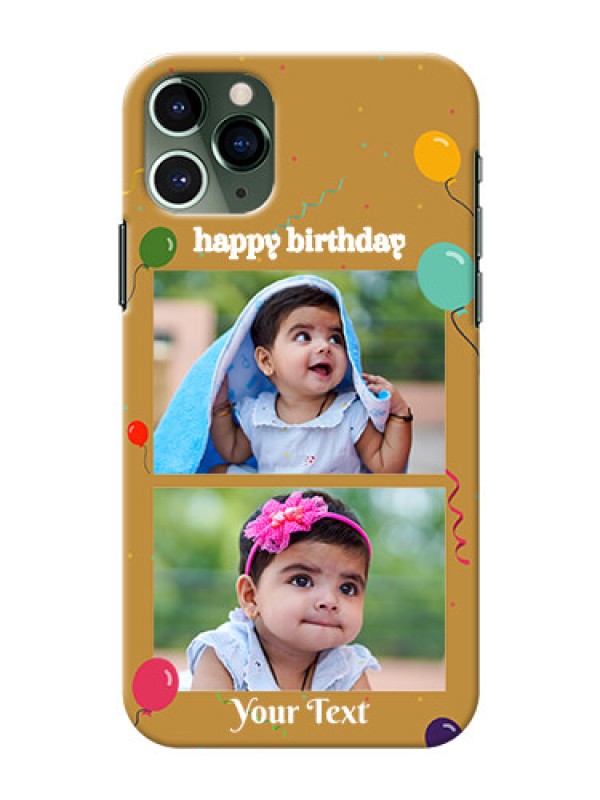 Custom Iphone 11 Pro Phone Covers: Image Holder with Birthday Celebrations Design