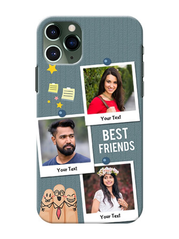 Custom Iphone 11 Pro Mobile Cases: Sticky Frames and Friendship Design