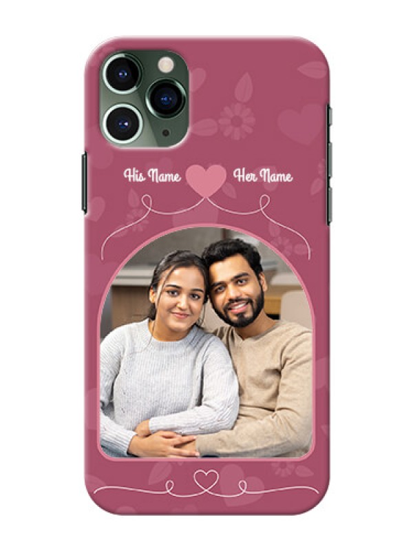 Custom Iphone 11 Pro mobile phone covers: Love Floral Design