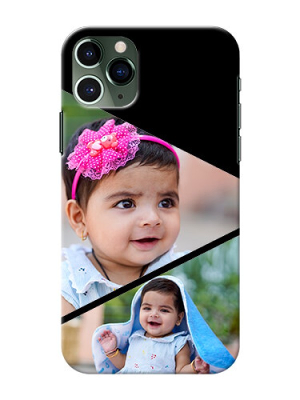 Custom Iphone 11 Pro mobile back covers online: Semi Cut Design