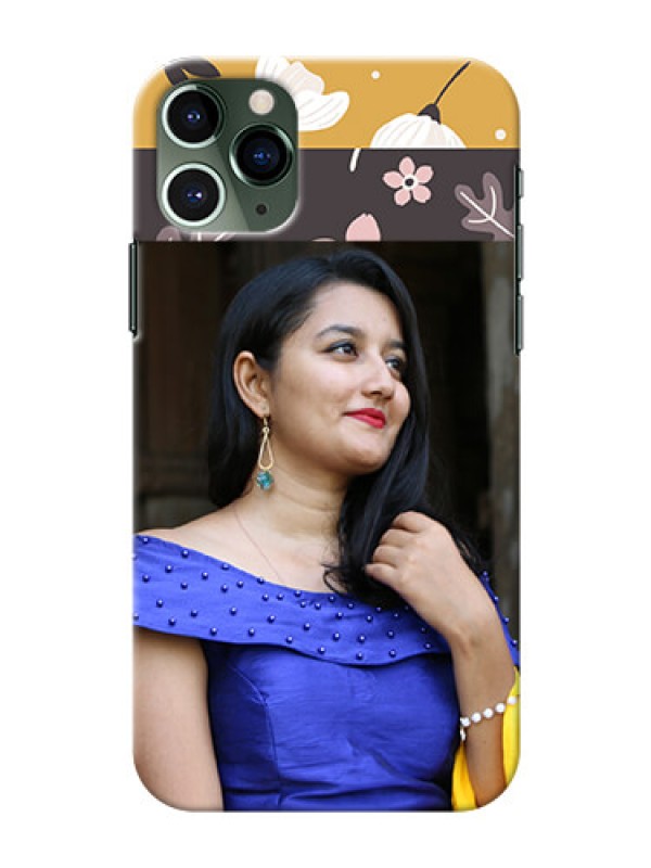 Custom Iphone 11 Pro mobile cases online: Stylish Floral Design