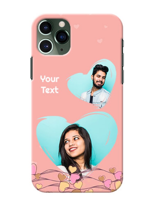 Custom Iphone 11 Pro customized phone cases: Love Doodle Design