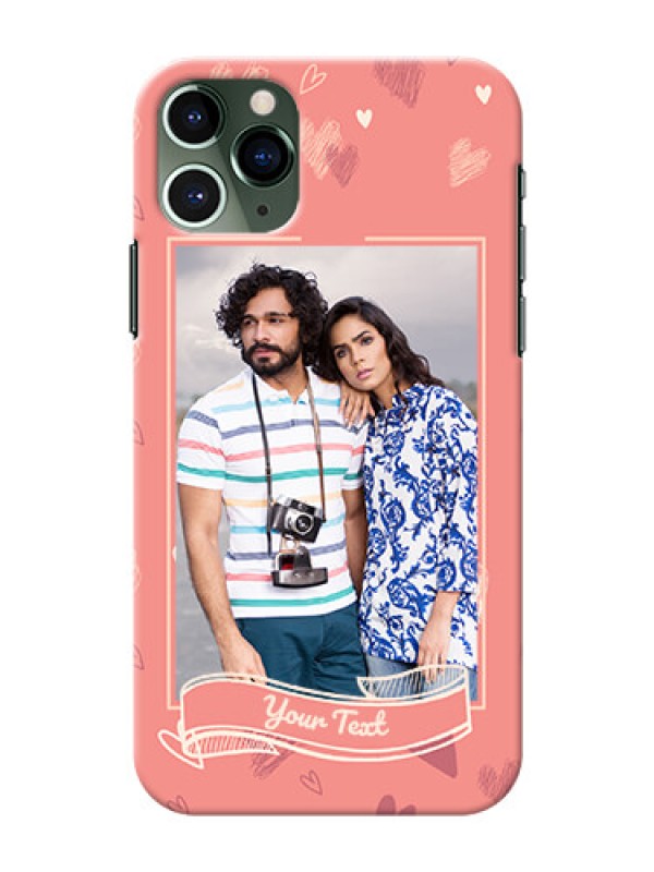 Custom Iphone 11 Pro custom mobile phone cases: love doodle art Design