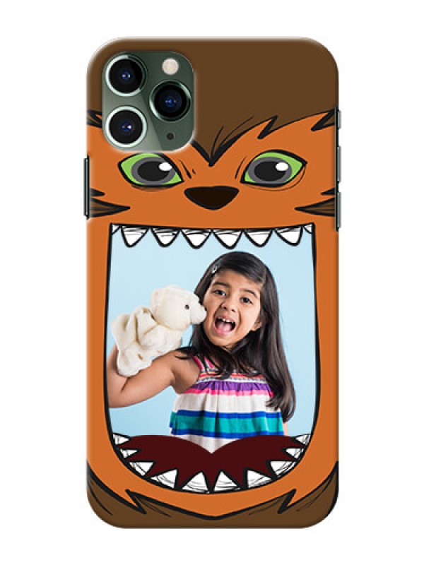 Custom Iphone 11 Pro Phone Covers: Owl Monster Back Case Design