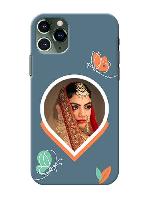 Custom iPhone 11 Pro Custom Mobile Case with Droplet Butterflies Design