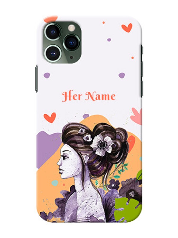 Custom iPhone 11 Pro Custom Mobile Case with Woman And Nature Design