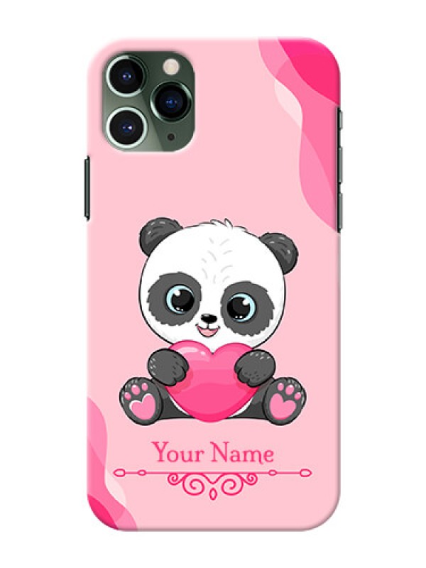Custom iPhone 11 Pro Mobile Back Covers: Cute Panda Design
