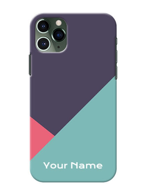 Custom iPhone 11 Pro Custom Phone Cases: Tri Color abstract Design