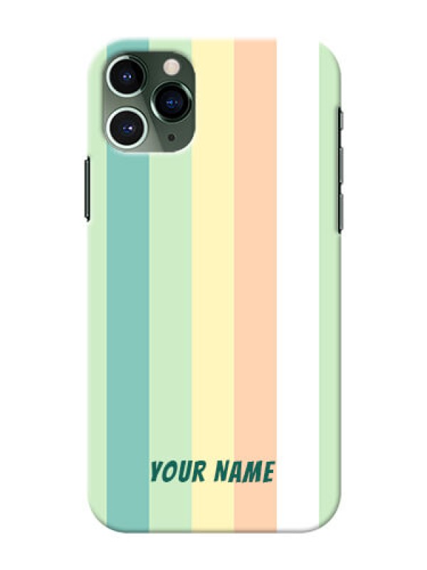 Custom iPhone 11 Pro Back Covers: Multi-colour Stripes Design