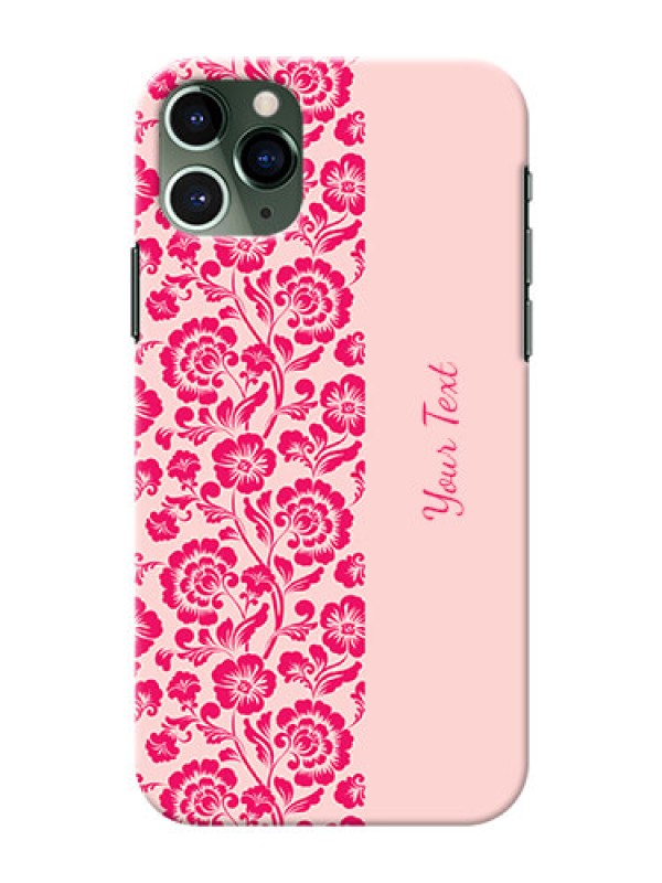 Custom iPhone 11 Pro Phone Back Covers: Attractive Floral Pattern Design