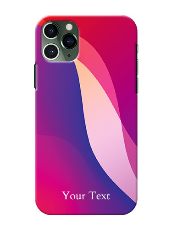 Custom iPhone 11 Pro Mobile Back Covers: Digital abstract Overlap Design