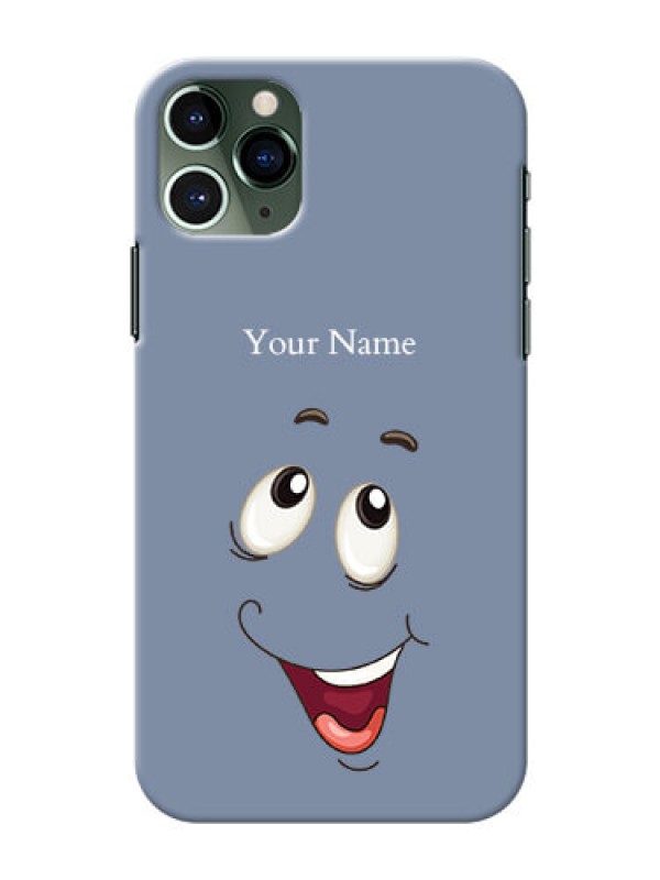 Custom iPhone 11 Pro Phone Back Covers: Laughing Cartoon Face Design
