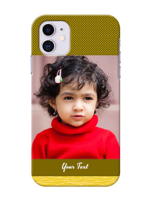 Custom Iphone 11 custom mobile back covers: Simple Green Color Design
