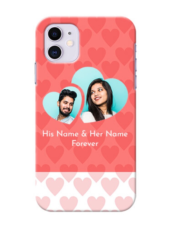 Custom Iphone 11 personalized phone covers: Couple Pic Upload Design