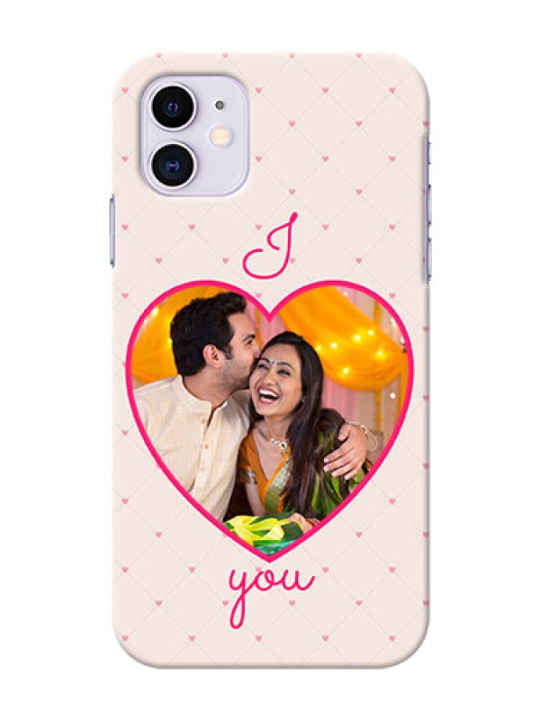 Custom Iphone 11 Personalized Mobile Covers: Heart Shape Design