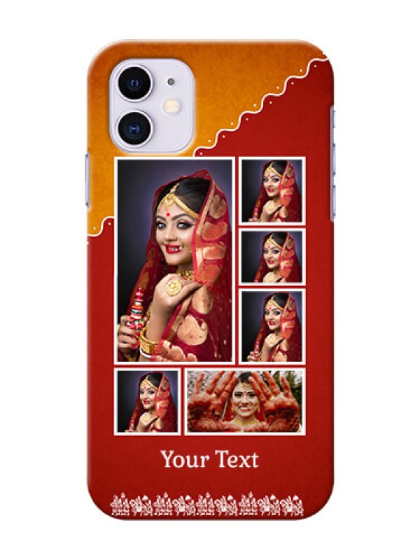 Custom Iphone 11 customized phone cases: Wedding Pic Upload Design