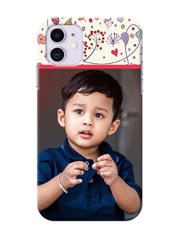 Custom Iphone 11 phone back covers: Premium Floral Design