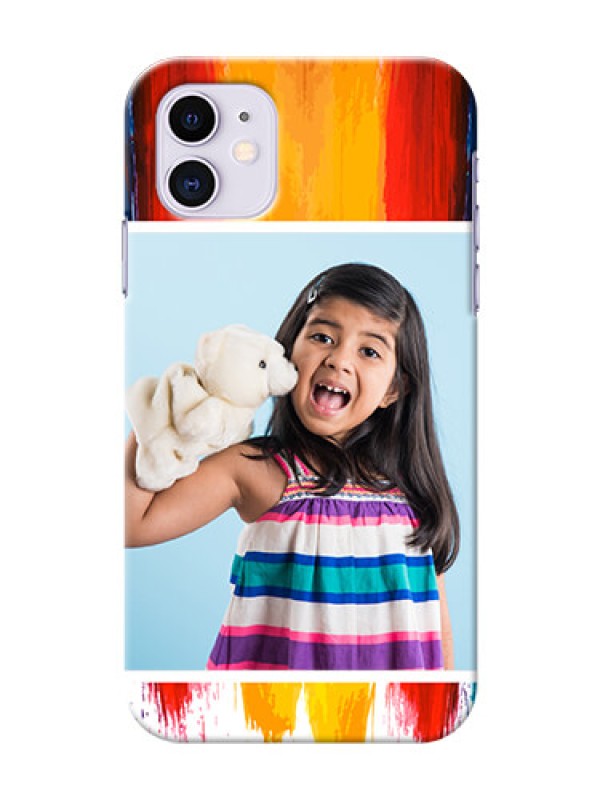 Custom Iphone 11 custom phone covers: Multi Color Design
